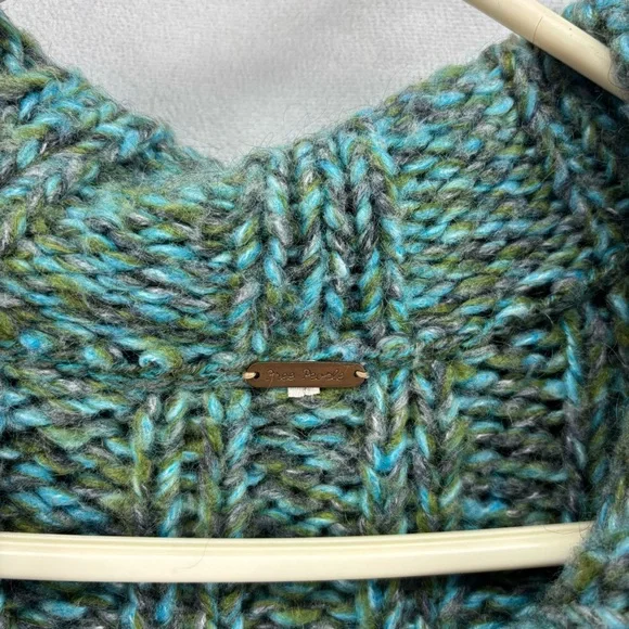 Free People Knit Duster Cardigan Boho Long Sweater Women’s Size Small bohemian - Picture 10 of 10